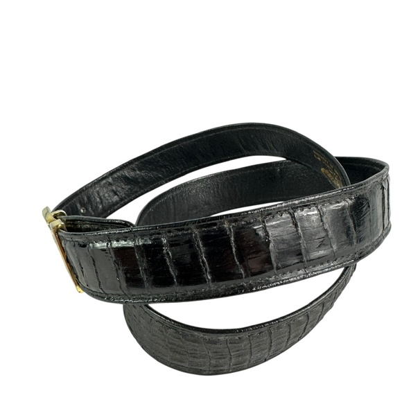 Genuine Vintage GUCCI GG Logo Gold Buckle Made In Italy Authenticated - Picture 4 of 14